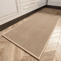 Kitchen Mat Washable Kitchen Rugs and Mats Non Skid Absorbent Runner Rugs for Kitchen Front of Sink Kitchen Floor Mats 16"X47" Beige Kitchen Mats or Rugs