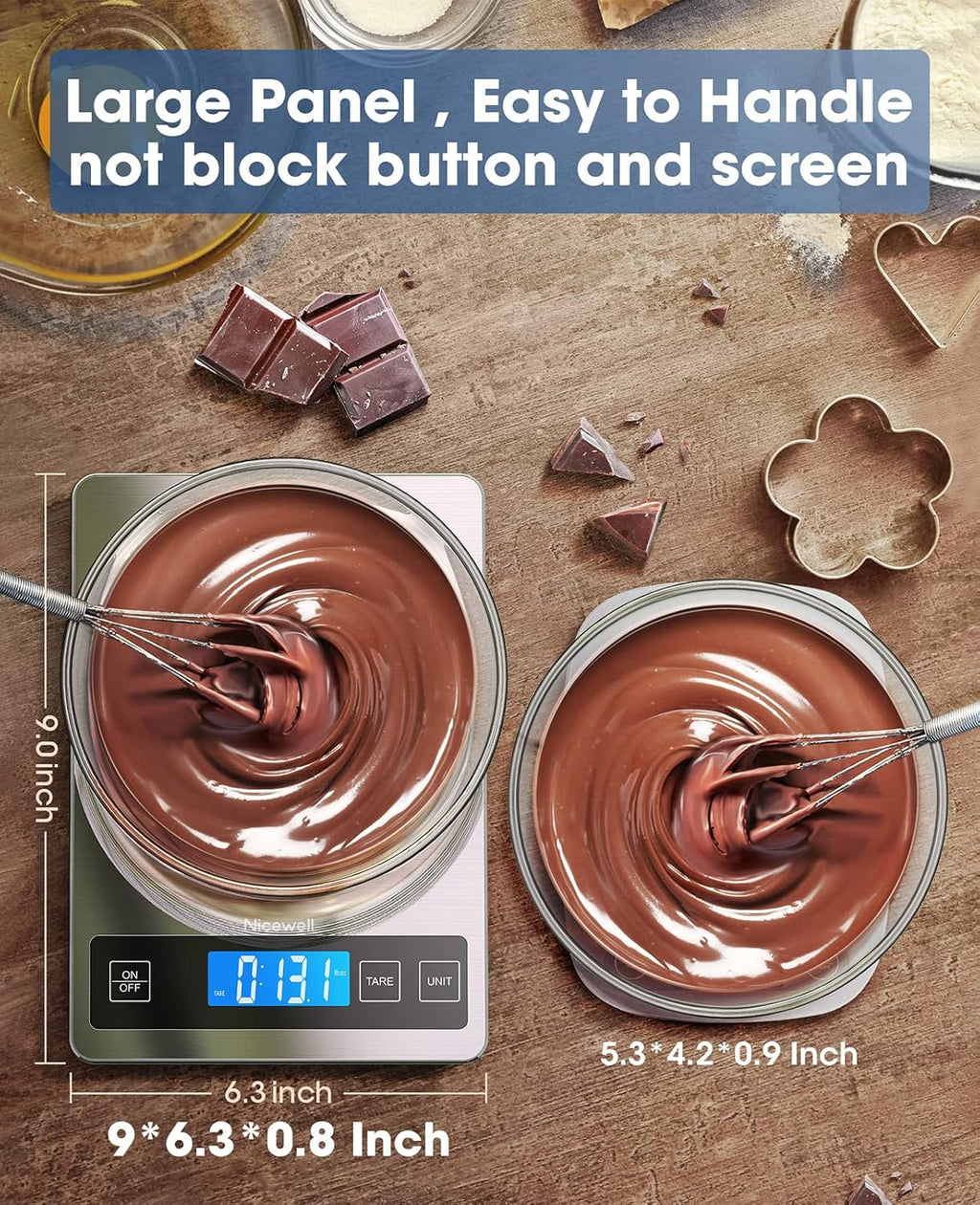 Food Scale 22Lb Digital Kitchen Scale for Cooking Baking