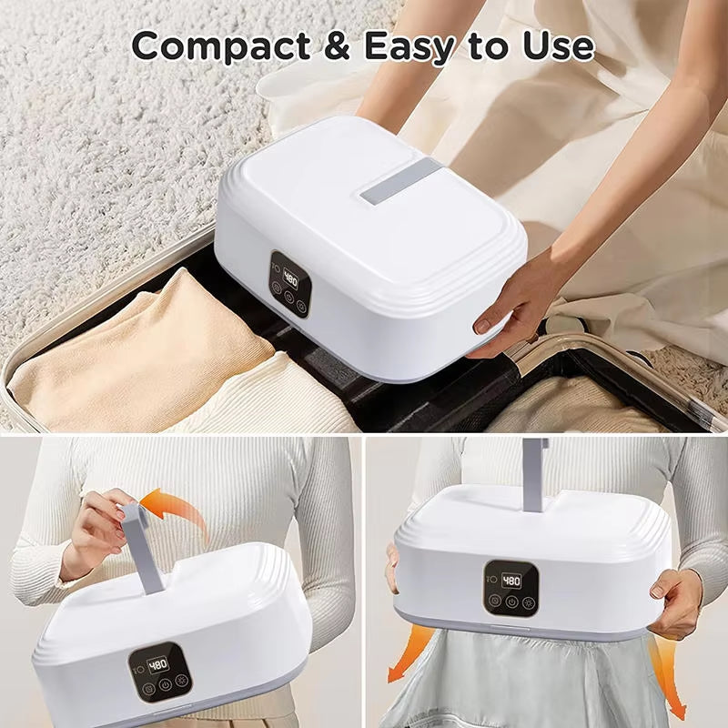 Foldable Mini Dryer Machine Sturdy Compact Dryer Electric Portable Clothes Dryer with Timer