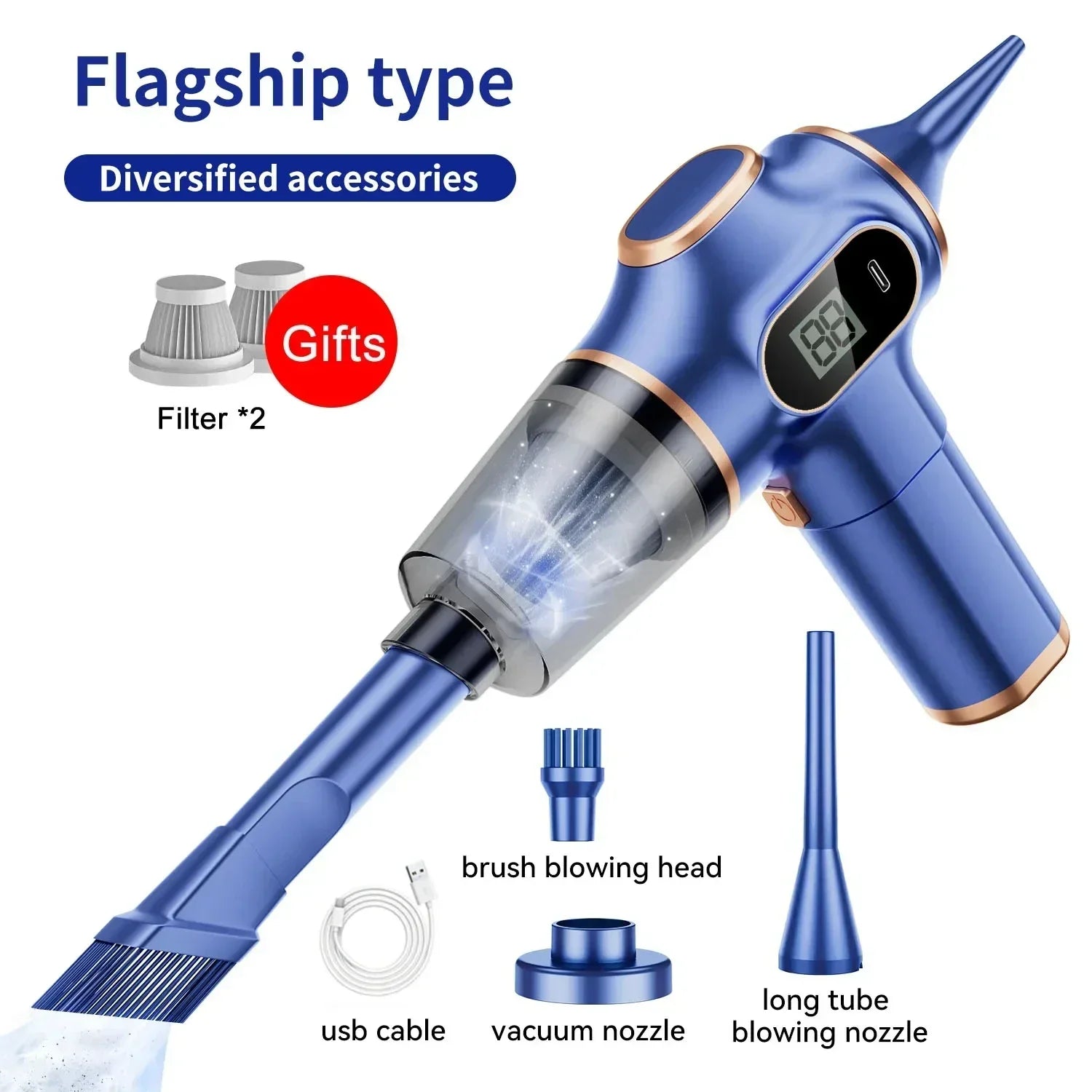 Xiomi 9500000Pa Handheld Wireless Vacuum Cleaner Cordless Portable Cleaning Robot Home and Car Use Large Suction Vacuum Cleaner