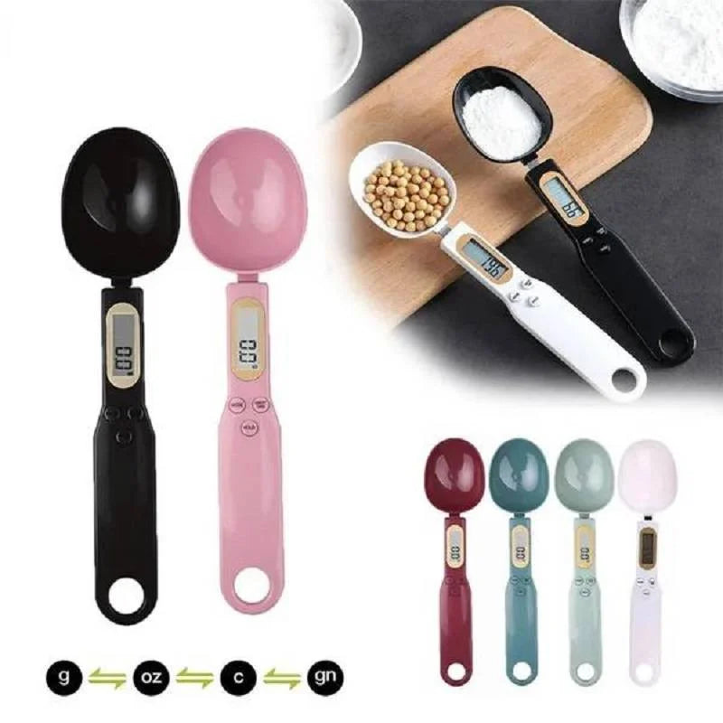 Digital Measuring Spoon 500G 0.5G LCD Electronic Kitchen Scale Food Spoon Scale Mini Kitchen Tool for Milk Coffee Sugar Scale