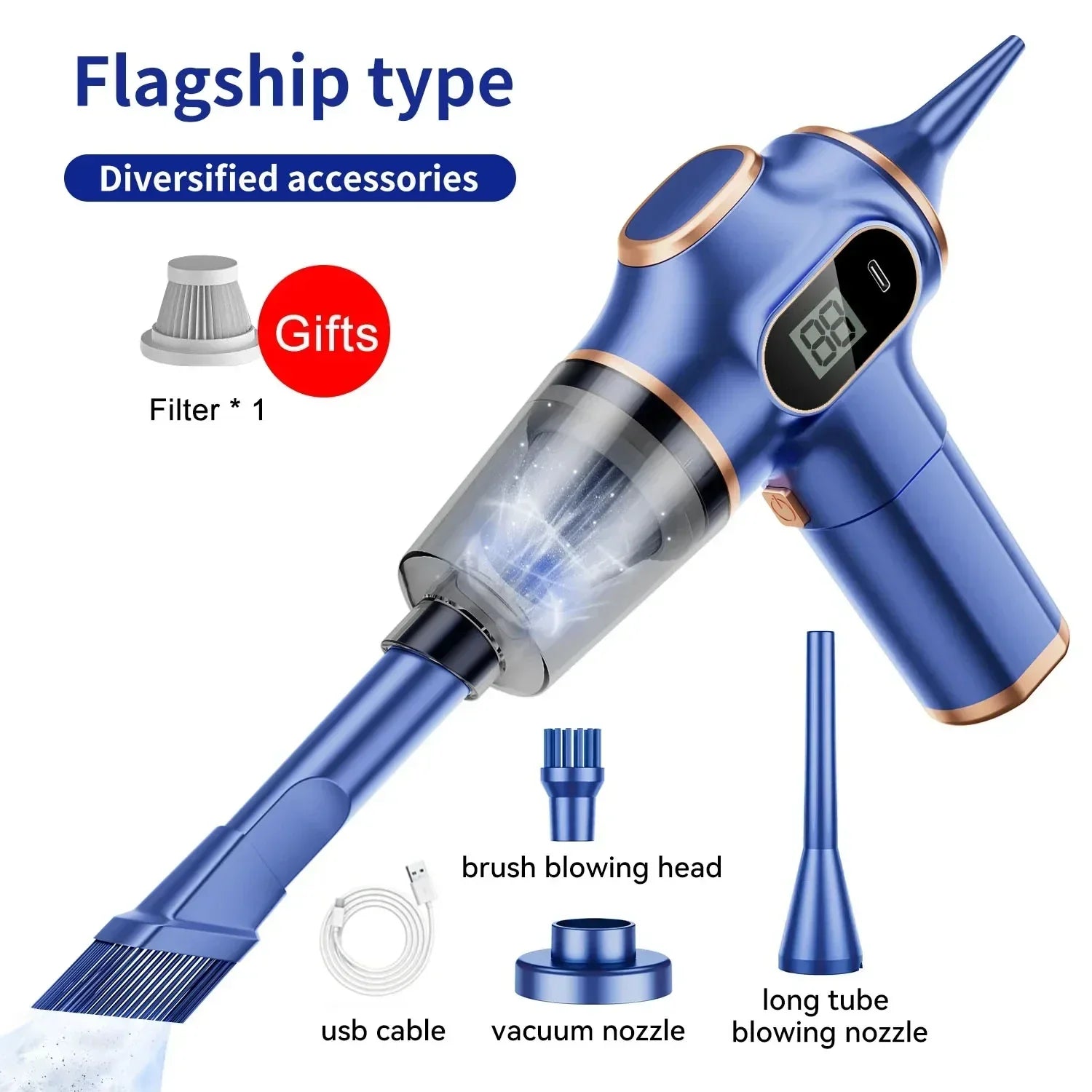 Xiomi 9500000Pa Handheld Wireless Vacuum Cleaner Cordless Portable Cleaning Robot Home and Car Use Large Suction Vacuum Cleaner