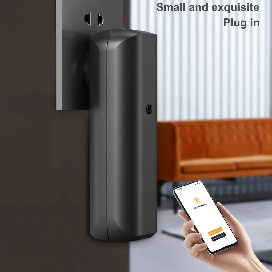 Smart Waterless Essential Oil Diffuser 300M³ Scent Air Machine Portable Scent Diffuser Plug-In Wall for Large Room Home Office