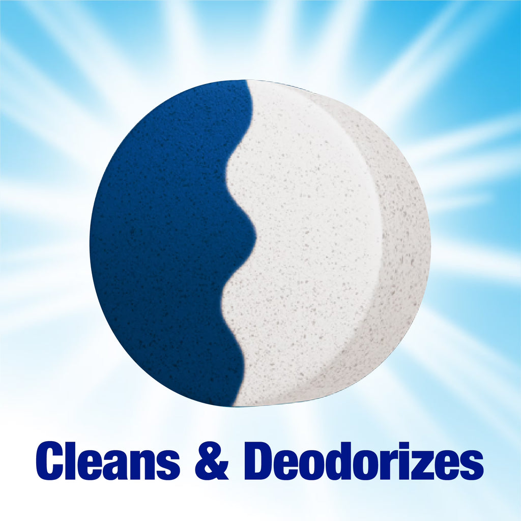 Blue plus Bleach Automatic Toilet Bowl Cleaner Tablets, 2 Count
