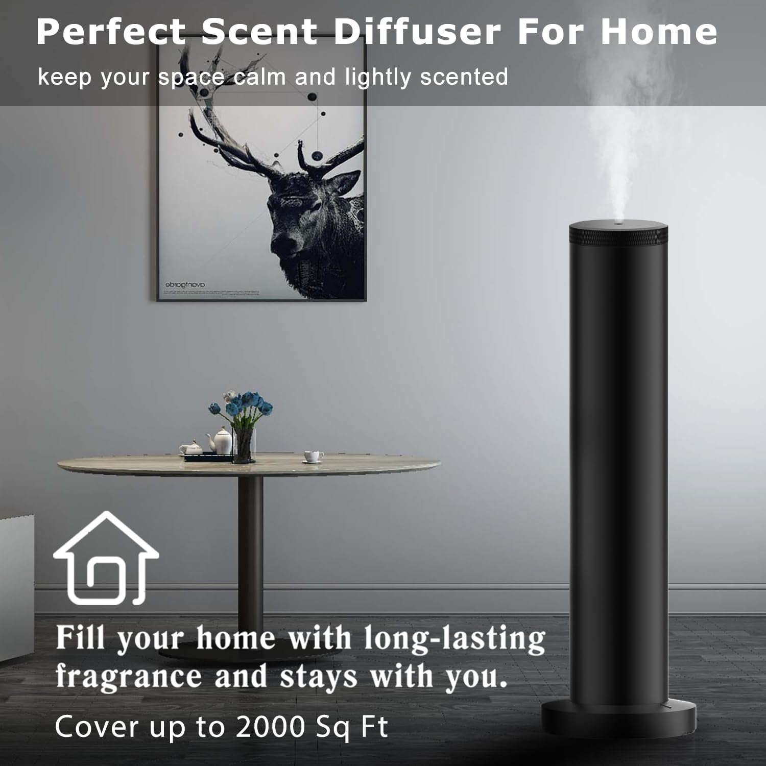 2026 Upgraded Rechargeable Diffuser - Hotel Scent Diffuser for Whole House