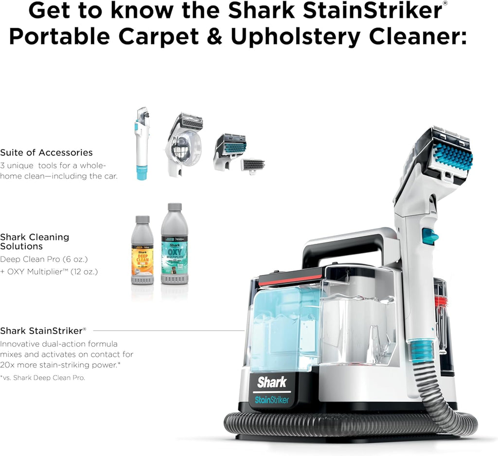 Shark Stainstriker Portable Carpet/Upholstery Cleaner, 3 Tools, PX201