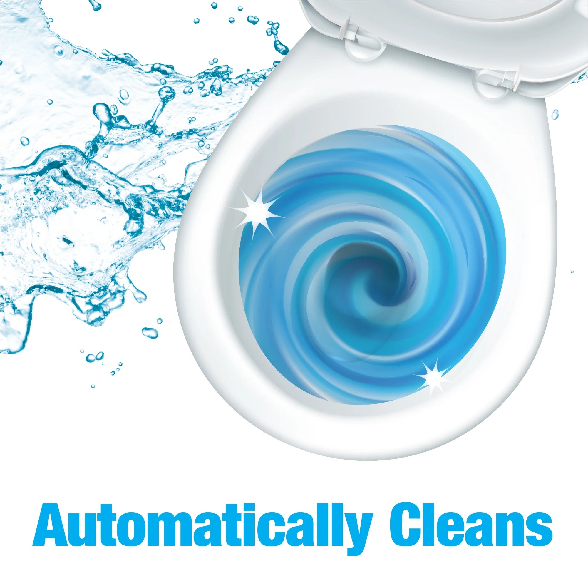 Blue plus Bleach Automatic Toilet Bowl Cleaner Tablets, 2 Count