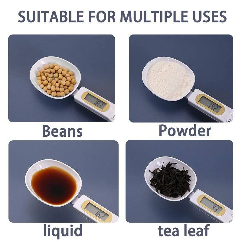 Digital Measuring Spoon 500G 0.5G LCD Electronic Kitchen Scale Food Spoon Scale Mini Kitchen Tool for Milk Coffee Sugar Scale