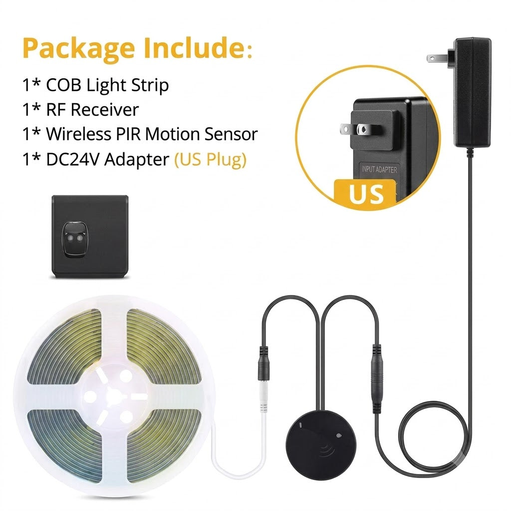 Smart Motion Sensor COB LED Strip Light (24V)