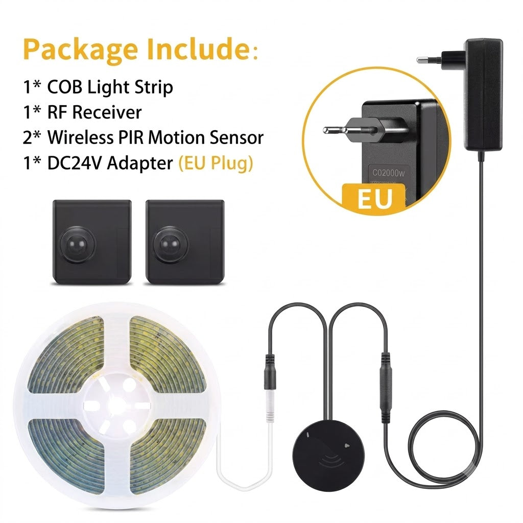 Smart Motion Sensor COB LED Strip Light (24V)